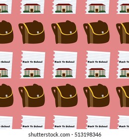 Back to school themed seamless background