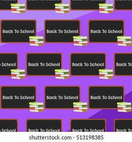 Back to school themed seamless background