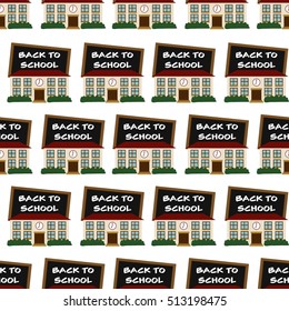 Back to school themed seamless background