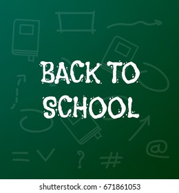 Back to School title texts poster design.Education background. Back to school