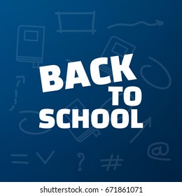 Back to School title texts poster design.Education background.Education Concept.