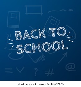 Back to School title texts poster design.Education background. Back to school 