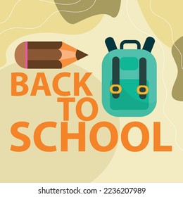 Back to school with school tools and supplies. backgrounds and posters for back to school and study