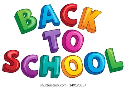 Back School Poster Expecting School Time Stock Illustration 1453789232 ...