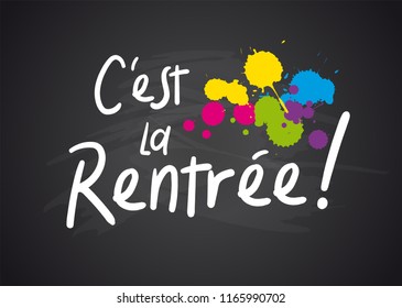 Back to School - Translation : It's the first day of school