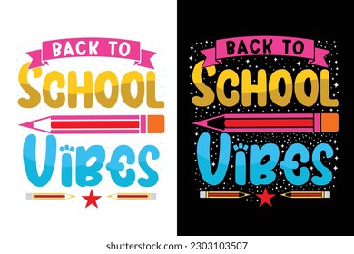 Back to school t-shirt design, 100 days of school, first day, 100-day typography t-shirt, kids t-shirt