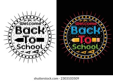 Back to school t-shirt design, 100 days of school, first day, 100-day typography t-shirt, kids t-shirt