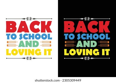 Back to school t-shirt design, 100 days of school, first day, 100-day typography t-shirt, kids t-shirt