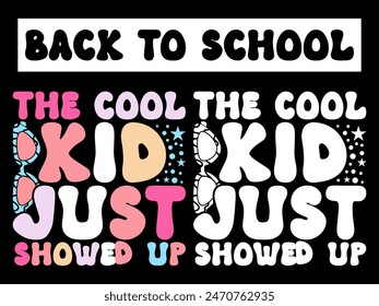 Back To School T-Shirt Design- Back To School- 100 days of school t shirt- First Day of school T-shirt Design- Hundred days of school- Happy First Day of School Kindergarten T-Shirt Design