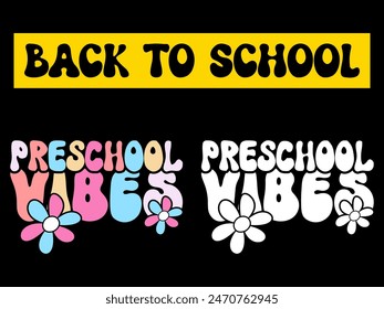 Back To School T-Shirt Design- Back To School- 100 days of school t shirt- First Day of school T-shirt Design- Hundred days of school- Happy First Day of School Kindergarten T-Shirt Design