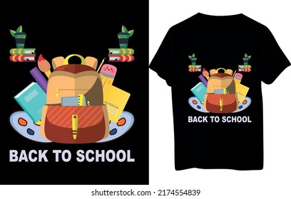 Back To School T-Shirt Design.