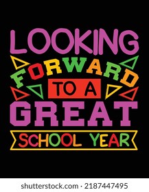 Back to school t-shirt design