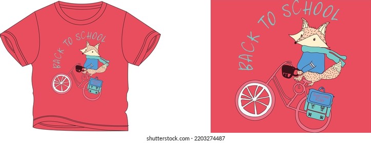 de vuelta al diseño de camisetas escolares el color de fondo es rojo y el color de la camiseta es un color rojo hermoso y hermoso diseño