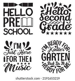Back To School T-shirt Design Bundle