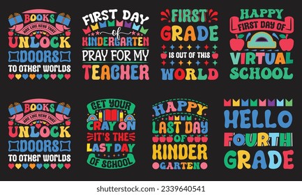Back To School T-shirt Design Bundle
