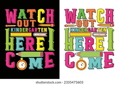 Back to school t-shirt design, first day, 100 Days of school, Graduation shirts, Custom school shirts, kids t shirt.