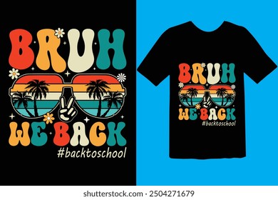 Back to school t-shirt Design, hello first grade, Unique And Colorful back, Happy 100th day of school. Congratulatory lettering for the celebration of the hundredth day of the student.