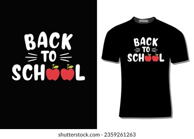 back to school t-shirt design illustration for print, poster, card, mugs, bags, invitation, party.