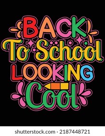 Back to school t-shirt design vector