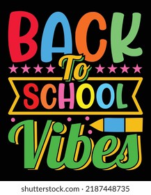 Back to school t-shirt design vector