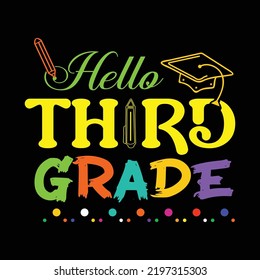 Back to school t-shirt design vector template