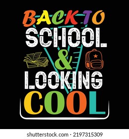 Back to school t-shirt design vector template