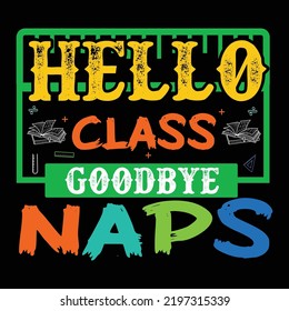 Back to school t-shirt design vector template