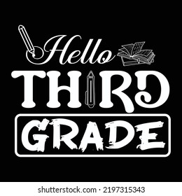 Back to school t-shirt design vector template