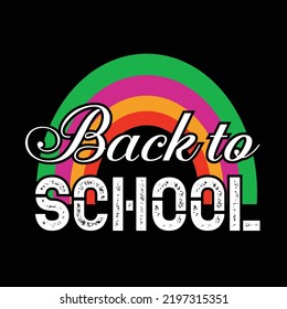 Back to school t-shirt design vector template