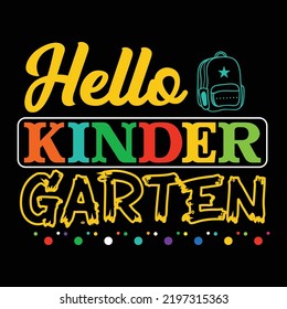 Back to school t-shirt design vector template