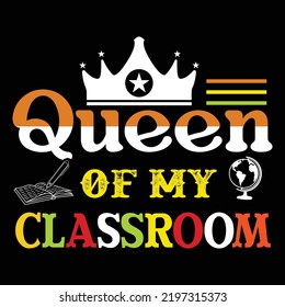 Back to school t-shirt design vector template
