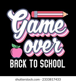 Volviendo a la escuela de la gráfica vector de camisetas, Hello Kindergarten Kids T-Shirt, camiseta de 100 días