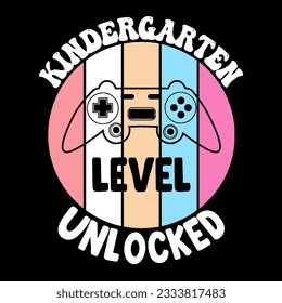 Back to school t-shirt vector graphic, Hello Kindergarten Kids T-Shirt, 100 days t shirt