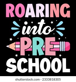 Back to school t-shirt vector graphic, Hello Kindergarten Kids T-Shirt, 100 days t shirt