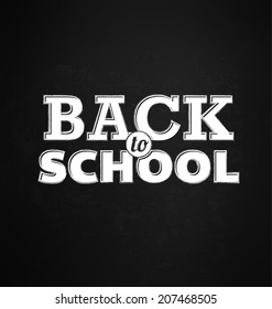 Back to school - typographic design