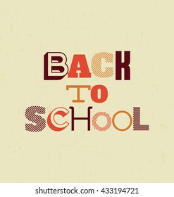 Back to School - Typographic Design