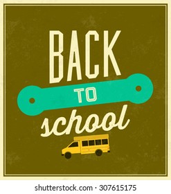 Back to School Typographic Poster