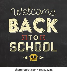 Back to School Typographic Poster