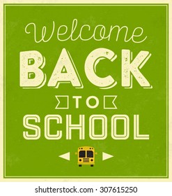 Back to School Typographic Poster
