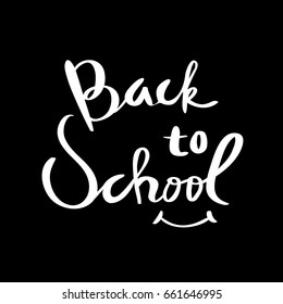 Back to School Typographic. Vintage Style Back to School 