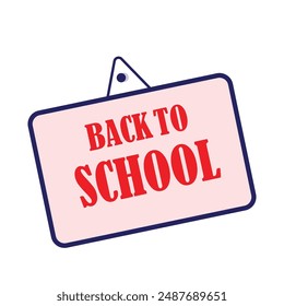 Back To School typography calligraphy illustration design