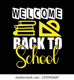Back to school typography design