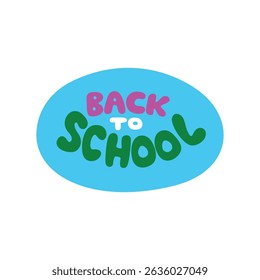 back to school typography design. education decoration.