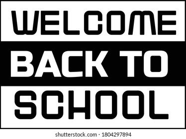 Back to school, Typography design for print or use as poster, card, flyer or T Shirt