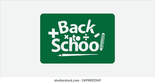 back to school typography for kid or education
