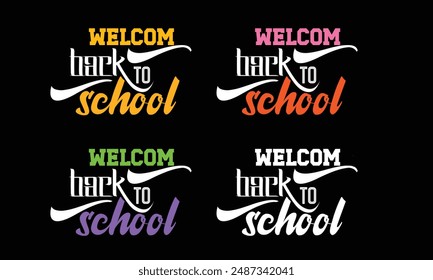 Back to School Typography  t shart desing