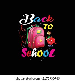 Back to school typography t shirt design vector