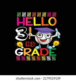 Back to school typography t shirt design vector