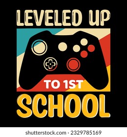 Back to school typography t shirt design vector Print Template. 
Welcome Back to School T-shirt Design My First Day of School Shirt Design Back To School. 
Ready for print poster card vintage vector