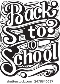 Back to school typography t shirt design vector Print Template. Welcome Back to School T-shirt Design My First Day of School Shirt Design Back To School. 